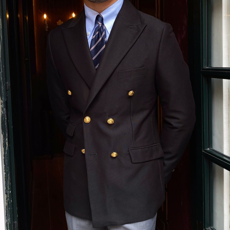 Blazer élégant de style britannique pour homme Arkon York