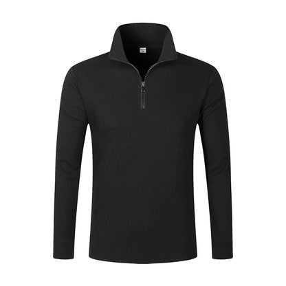 Arkon Luca Perron Men's Long Sleeve Zip Polo Shirt