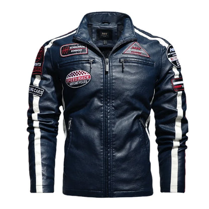 Arkon Raffaelle Castellini Genuine Leather Biker Jacket