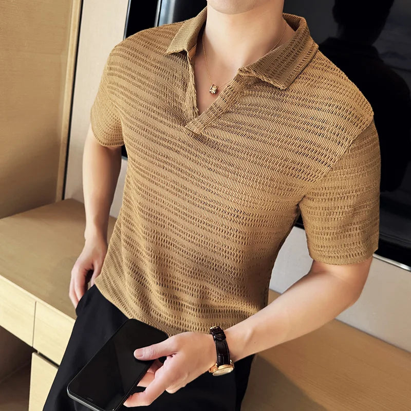 Arkon Jules Chéret ニットポロシャツ