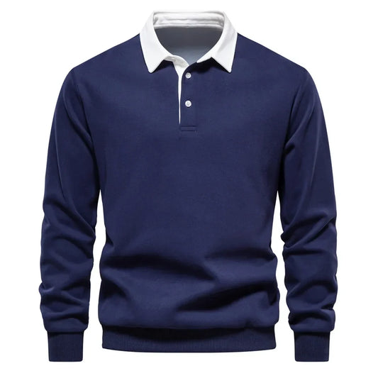 Arkon Matteo Sala Men Polo Collar Sweater Long Sleeve