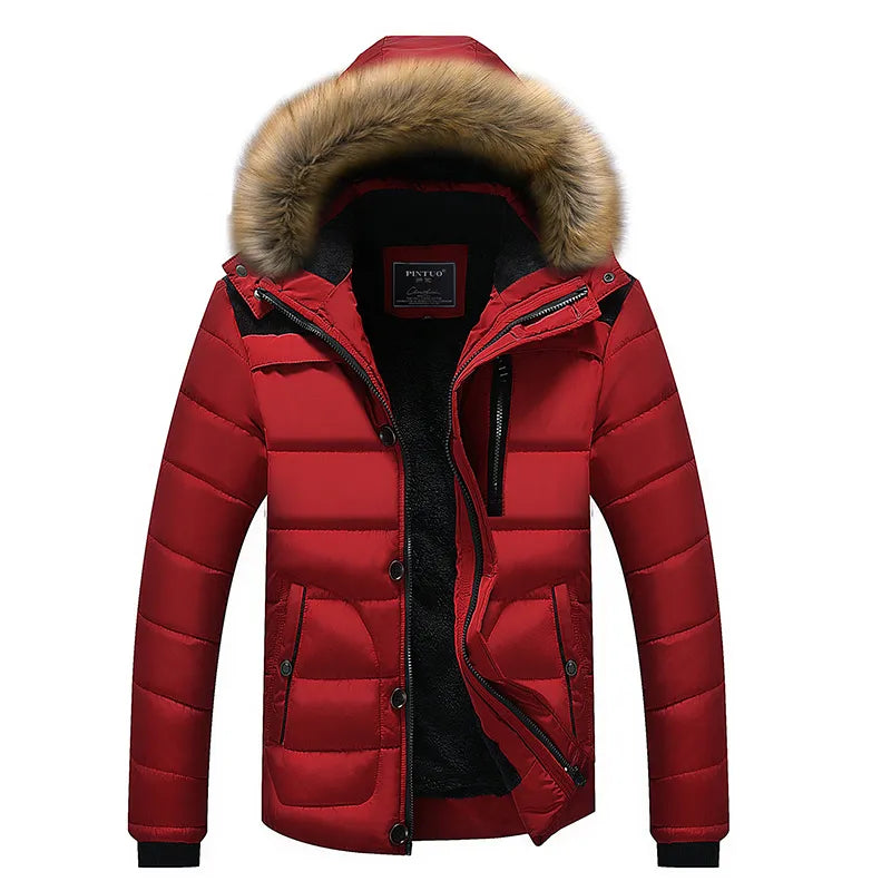Cappotto da uomo Arkon Parker con collo in pelliccia