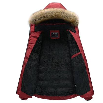 Cappotto da uomo Arkon Parker con collo in pelliccia