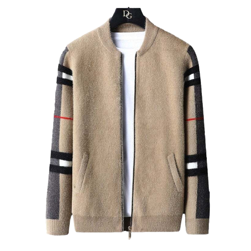 Gilet cardigan Arkon Clifford en maille, zippé, pour homme