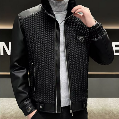 Arkon Leonardo Fiore skinnjakke i bikerstil