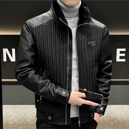 Arkon Leonardo Fiore skinnjakke i bikerstil