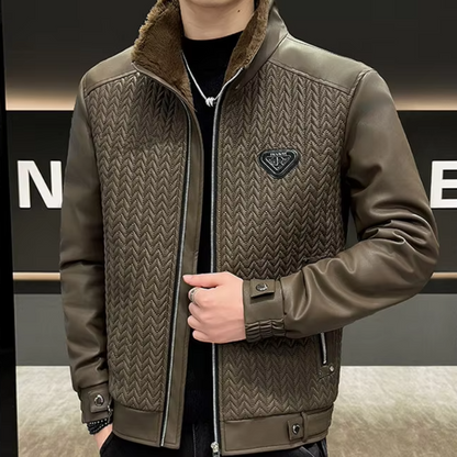 Arkon Leonardo Fiore skinnjakke i bikerstil