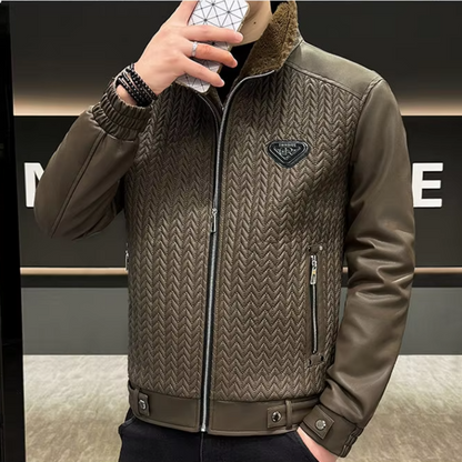 Arkon Leonardo Fiore skinnjakke i bikerstil