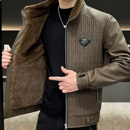 Arkon Leonardo Fiore skinnjakke i bikerstil