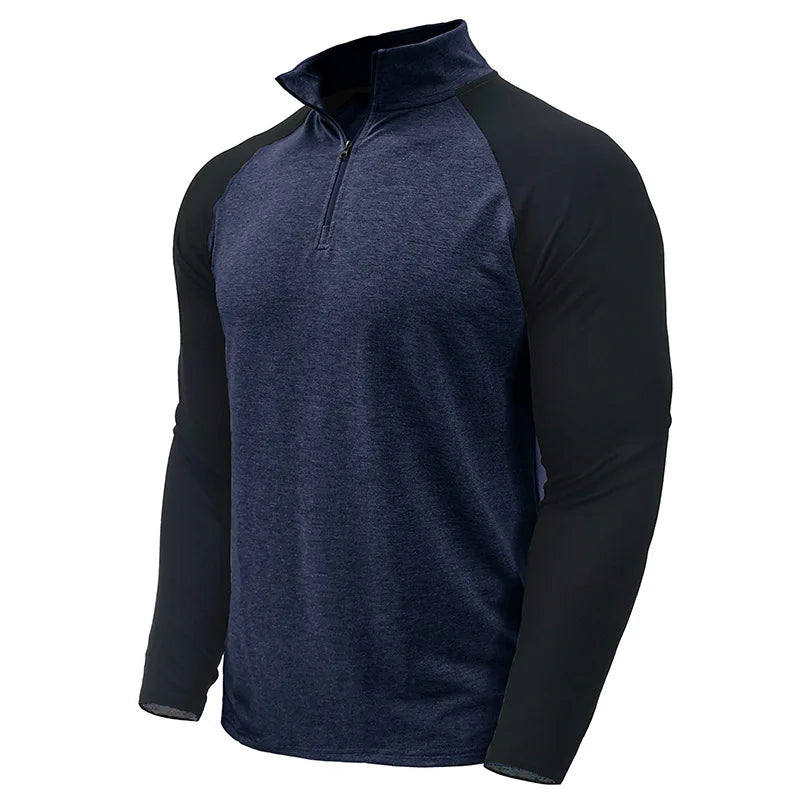 Camisola de homem Arkon com blocos de cor e fecho de um quarto