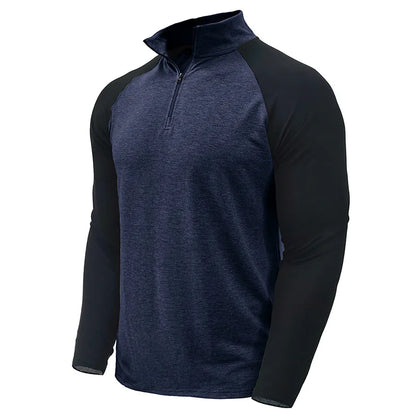 Camisola de homem Arkon com blocos de cor e fecho de um quarto