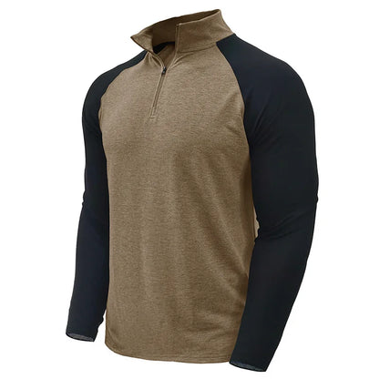 Camisola de homem Arkon com blocos de cor e fecho de um quarto