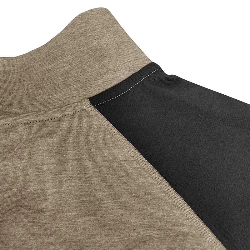 Camisola de homem Arkon com blocos de cor e fecho de um quarto