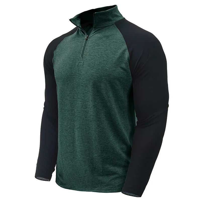 Camisola de homem Arkon com blocos de cor e fecho de um quarto