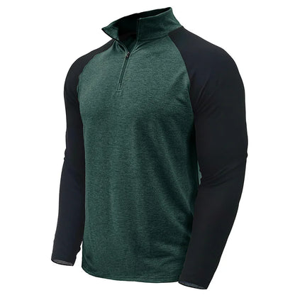 Camisola de homem Arkon com blocos de cor e fecho de um quarto