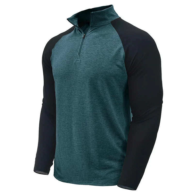Camisola de homem Arkon com blocos de cor e fecho de um quarto