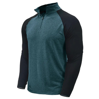 Camisola de homem Arkon com blocos de cor e fecho de um quarto