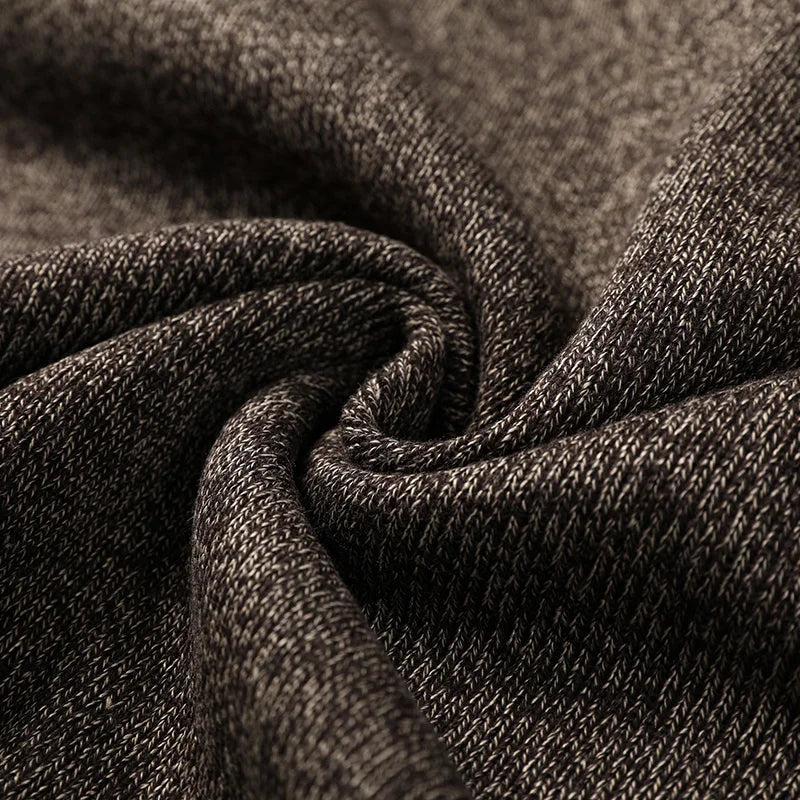 Pull en maille à fermeture éclair quart de tour pour homme Arkon, avec empiècements en daim