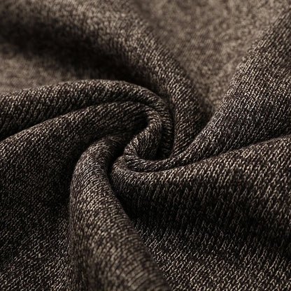 Pull en maille à fermeture éclair quart de tour pour homme Arkon, avec empiècements en daim