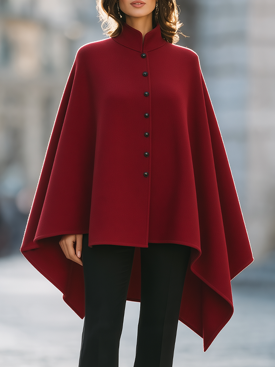 Mantella bordeaux Zafren con collo alto