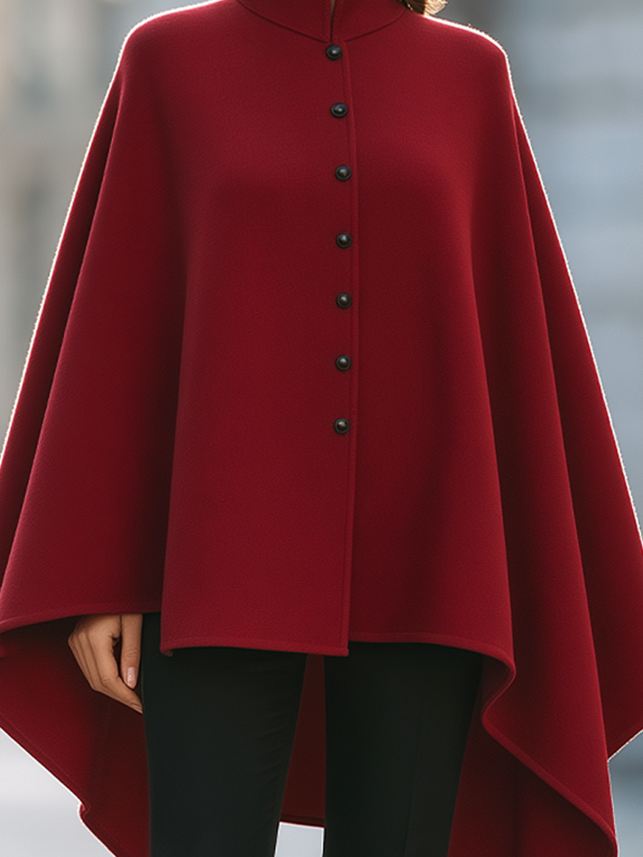 Mantella bordeaux Zafren con collo alto