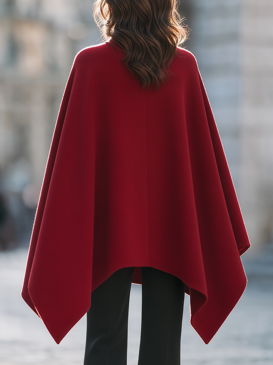 Mantella bordeaux Zafren con collo alto