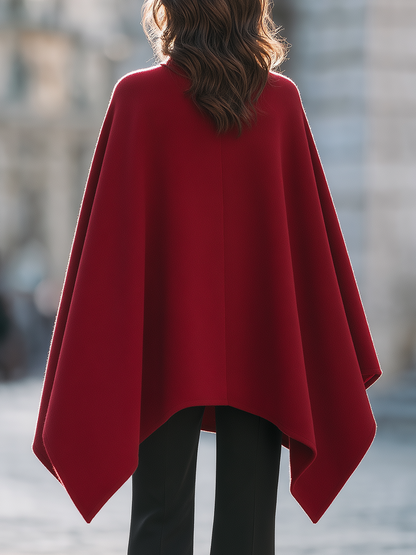 Mantella bordeaux Zafren con collo alto