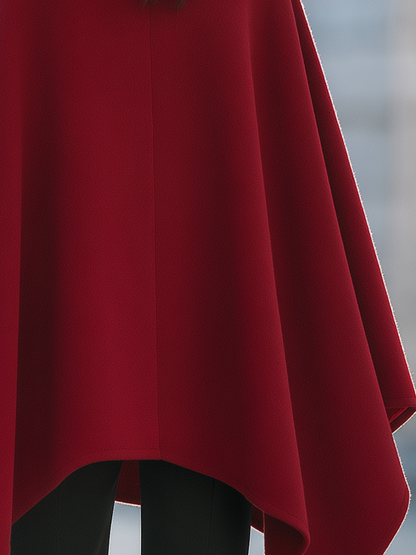 Mantella bordeaux Zafren con collo alto