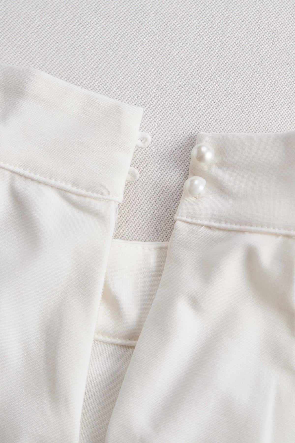 Zafren White Belted Halter Midi Dress