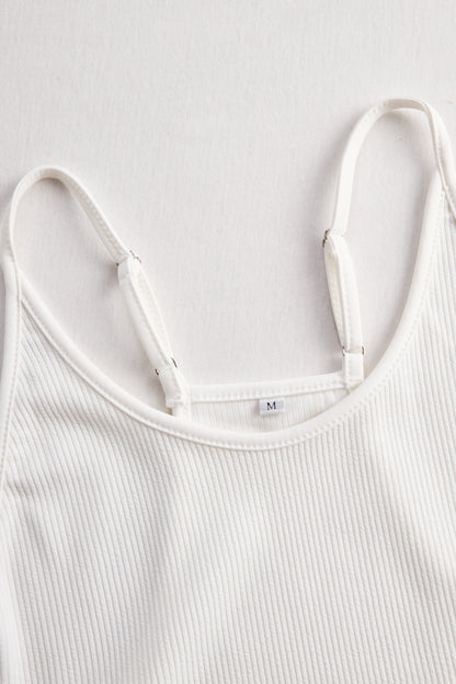 Robe patineuse Zafren blanche côtelée et plissée